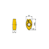 2FB 16/20/25/30/32-M. Double-sided ball nose inserts with two helical cutting edges for roughing & semi-finishing in general applications - Big-tools Industrial Supply Tools for Metal Cutting